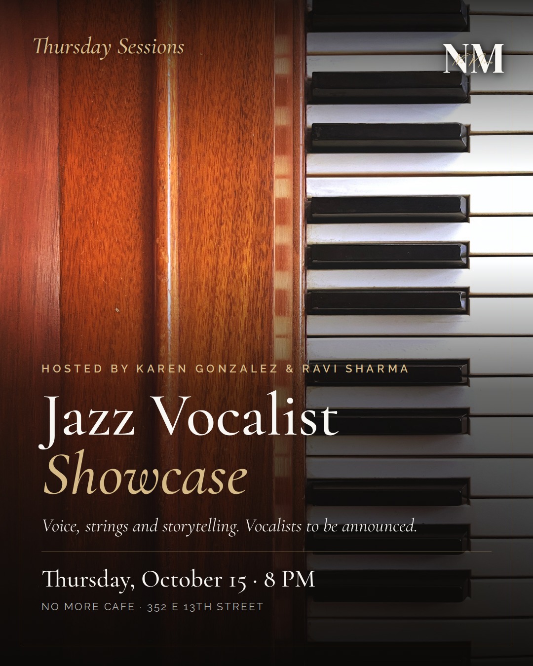 Jazz Vocalist Showcase at No More Cafe