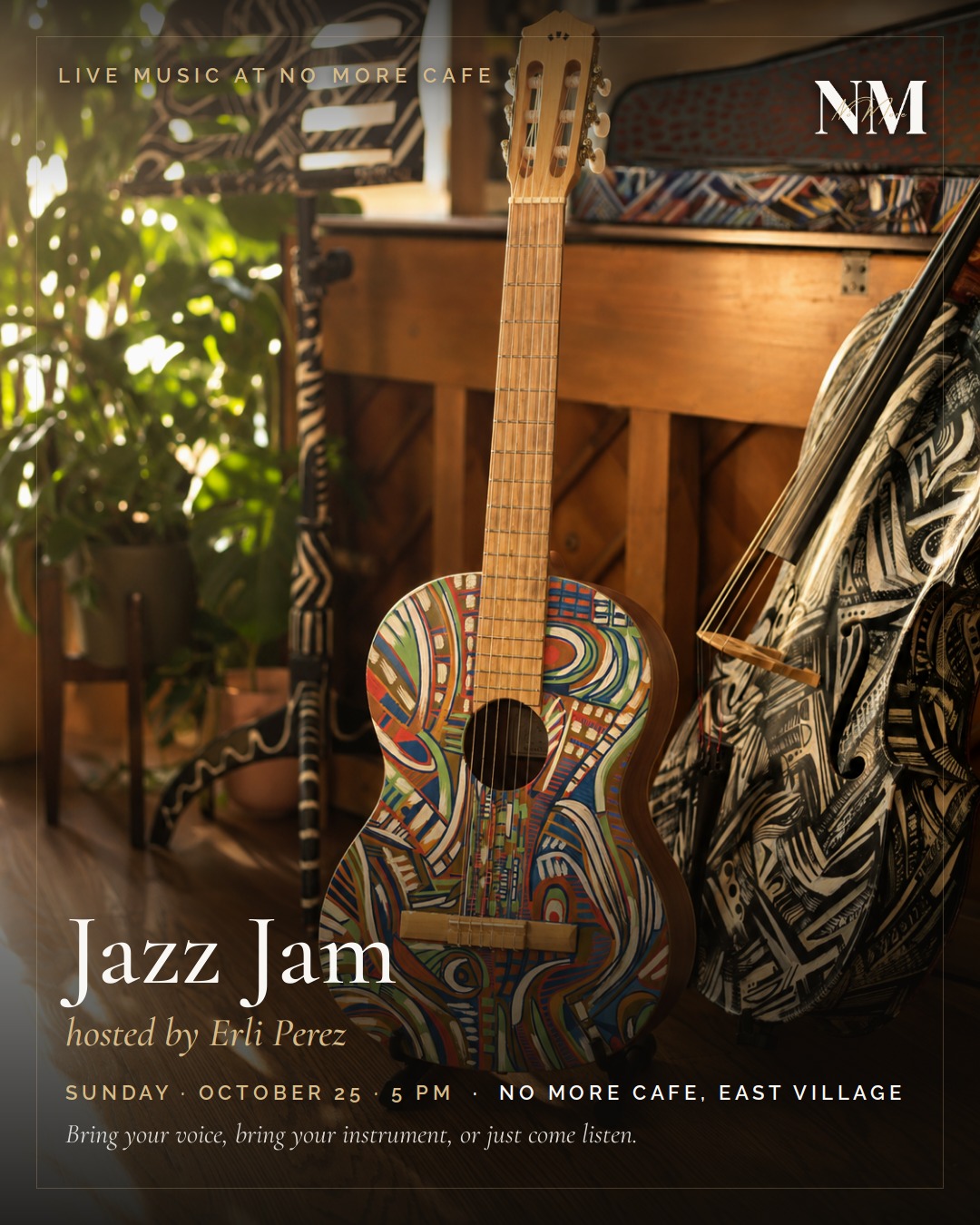 Jazz Jam hosted by Erli Perez at No More Cafe